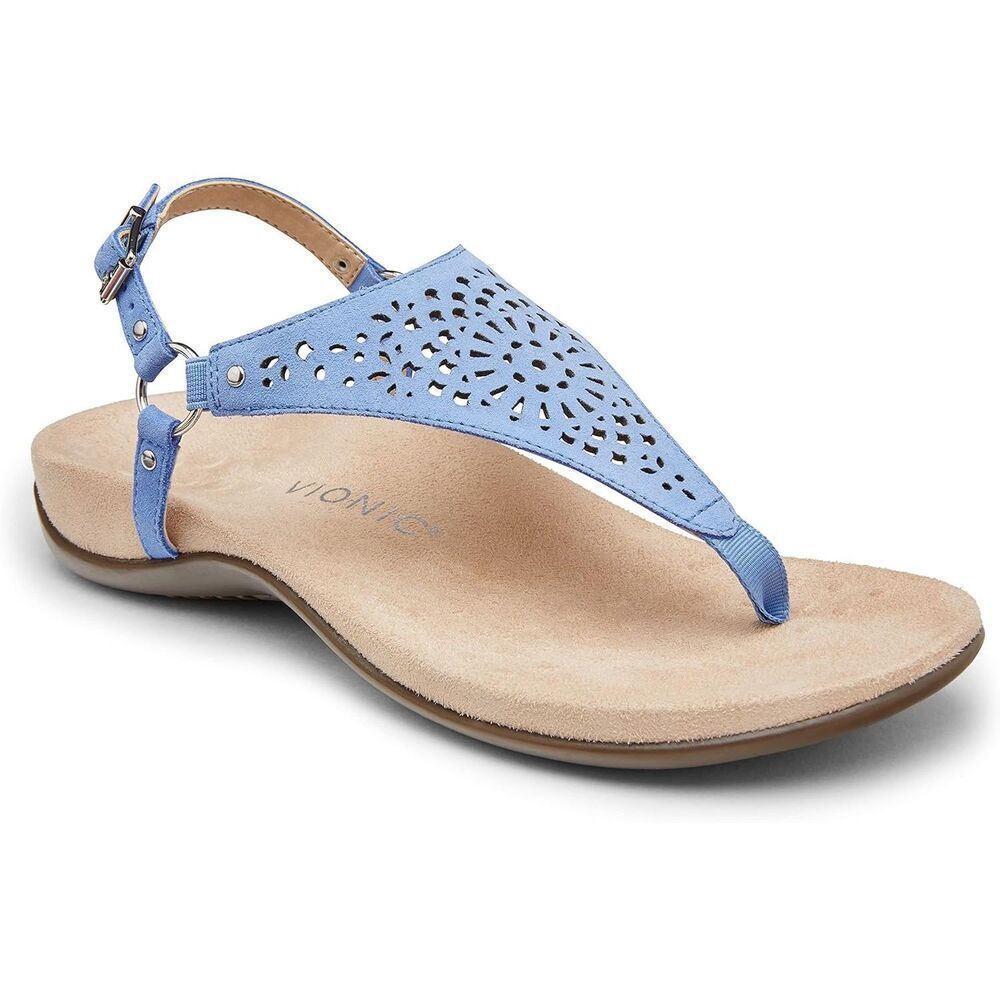 ✨VIONIC KIRRA SUEDE PERIWINKLE SZ 7 SANDALS✨